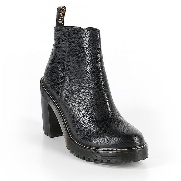 Dr. Martens Shoes - Dr. Martens Heel Ankle Black Bootie